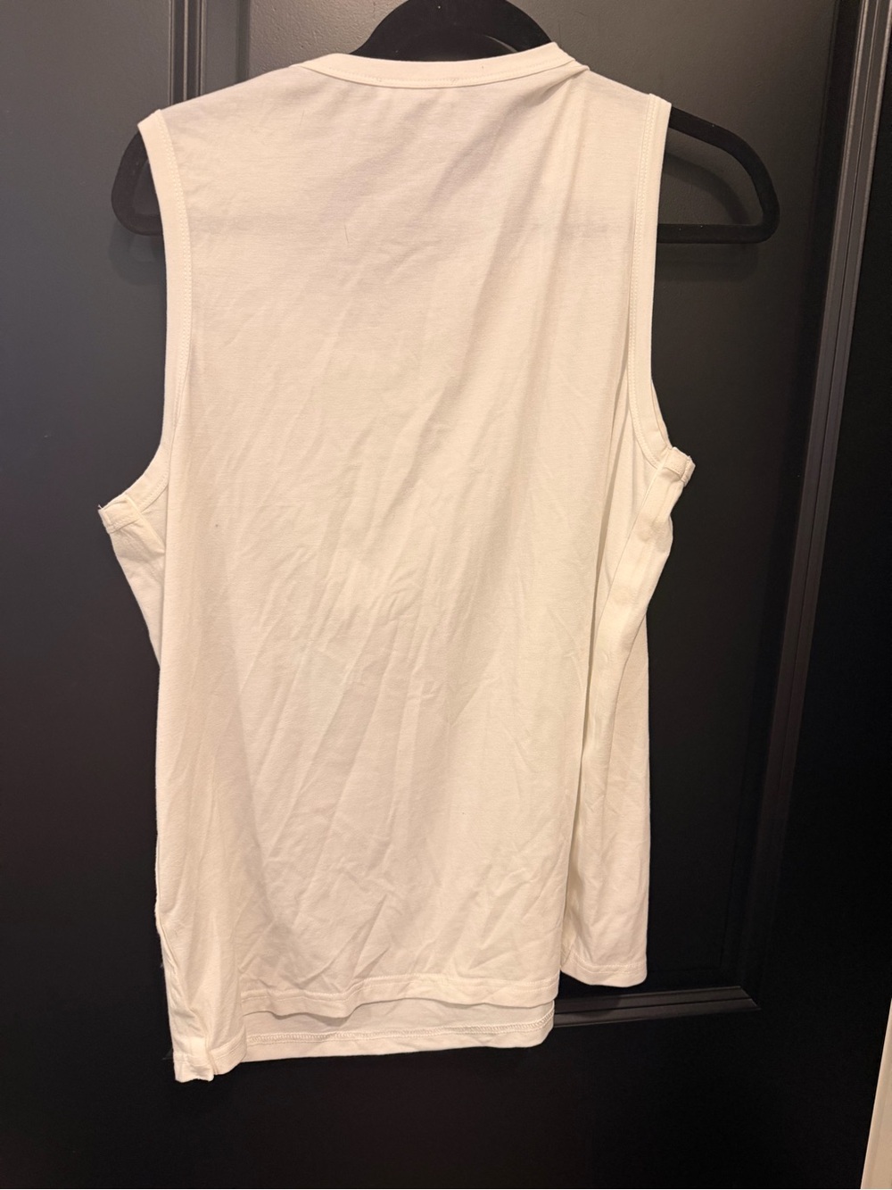 Women's White Tank Top - Classic Cotton Layering Tank - Picture 3 of 3